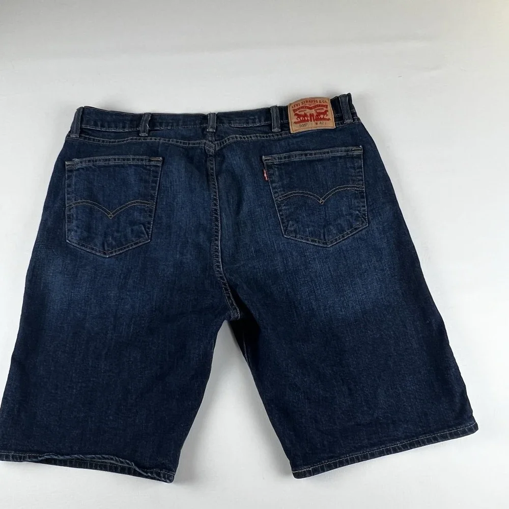 Levis 505 Mens Regular Fit Denim Shorts Medium Wash Blue W42 10